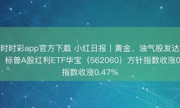 时时彩app官方下载 小红日报|黄金、油气股发达强势,标普A股红利ETF华宝(562060)方针指数收涨0.47%