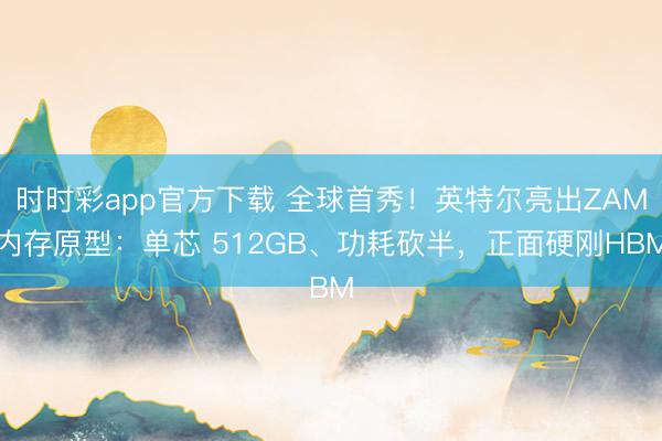时时彩app官方下载 全球首秀！英特尔亮出ZAM内存原型：单芯 512GB、功耗砍半，正面硬刚HBM