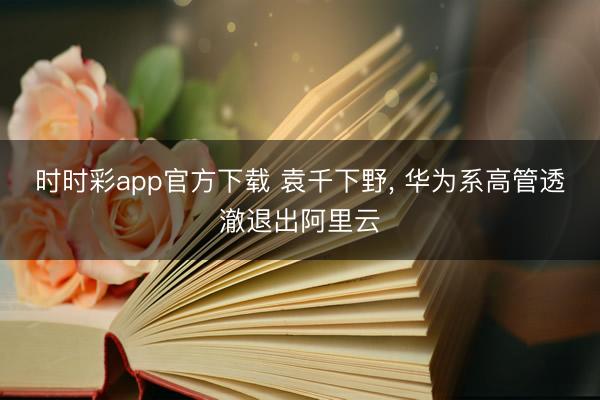 时时彩app官方下载 袁千下野， 华为系高管透澈退出阿里云